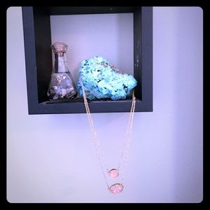 Double Strand Druzy Necklace